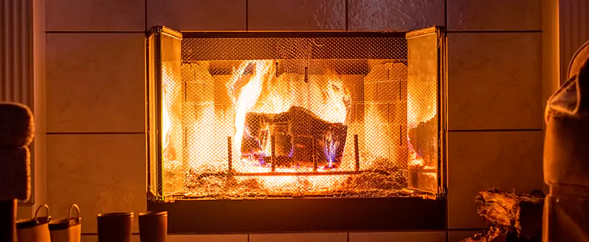 Mendota Hearth Landscape Fireplace Installation in Perry Hall, Maryland