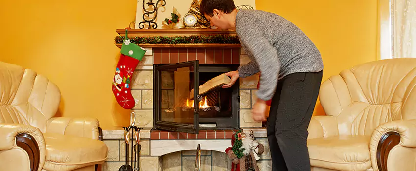 Rusted Metal Fireplace Restoration in Perry Hall, Maryland