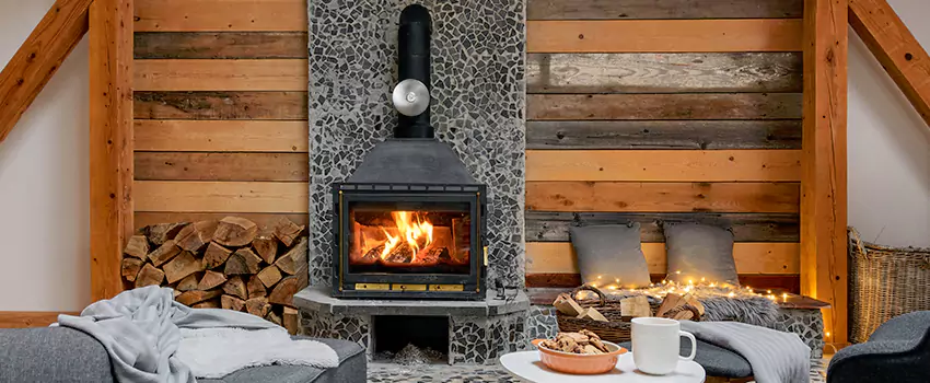 Thelin Hearth Products Direct Vent Gas Stove Fireplace Inspection in Perry Hall, Maryland